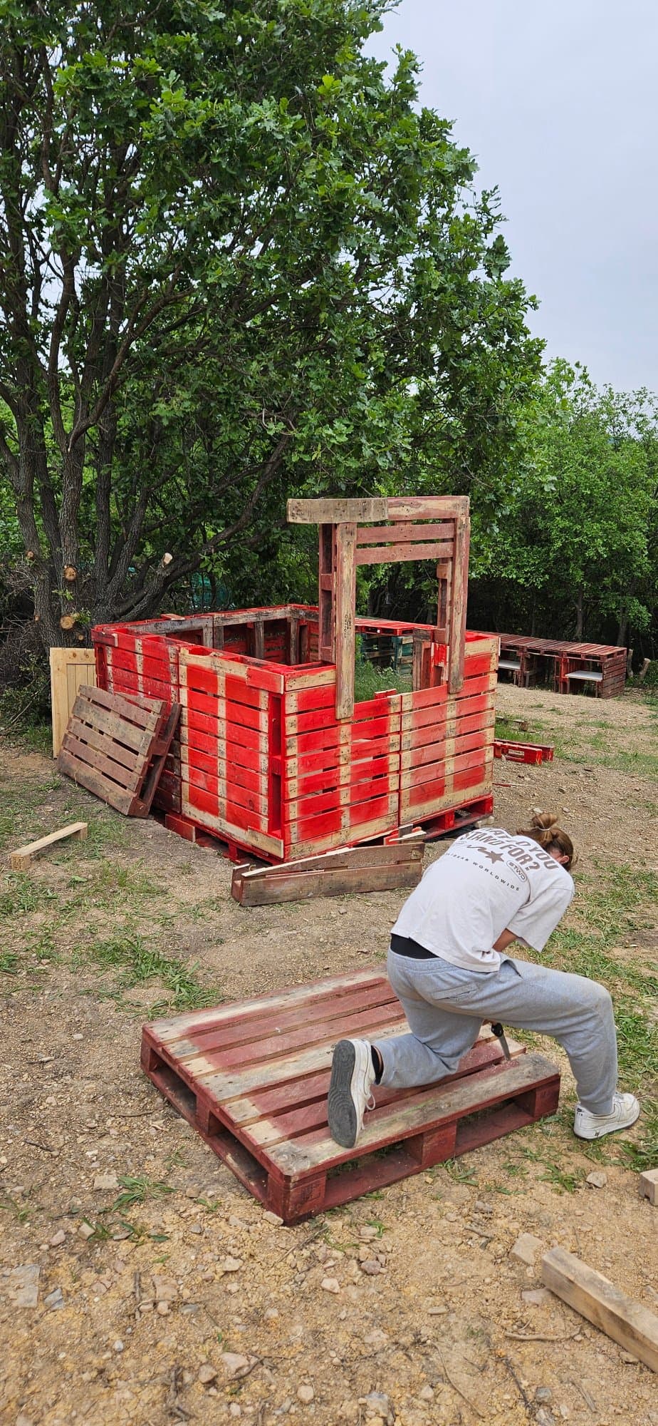 Travaux du terrain