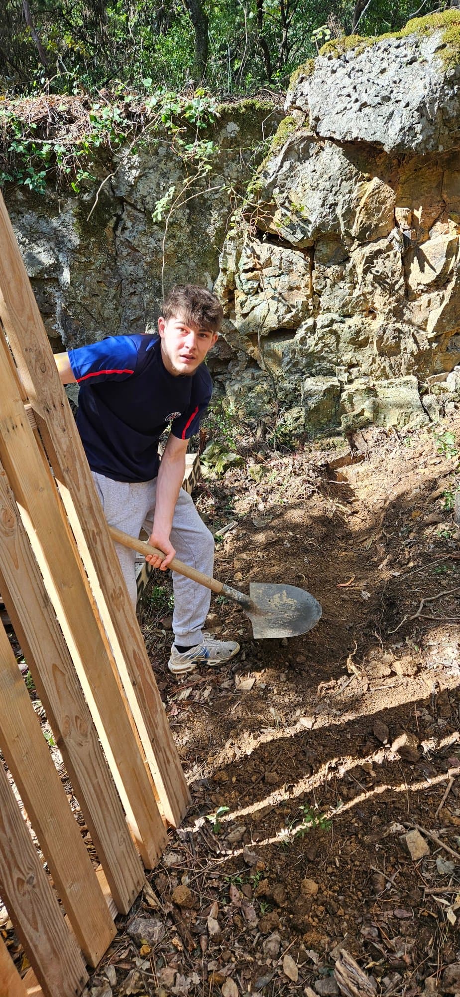 Travaux du terrain