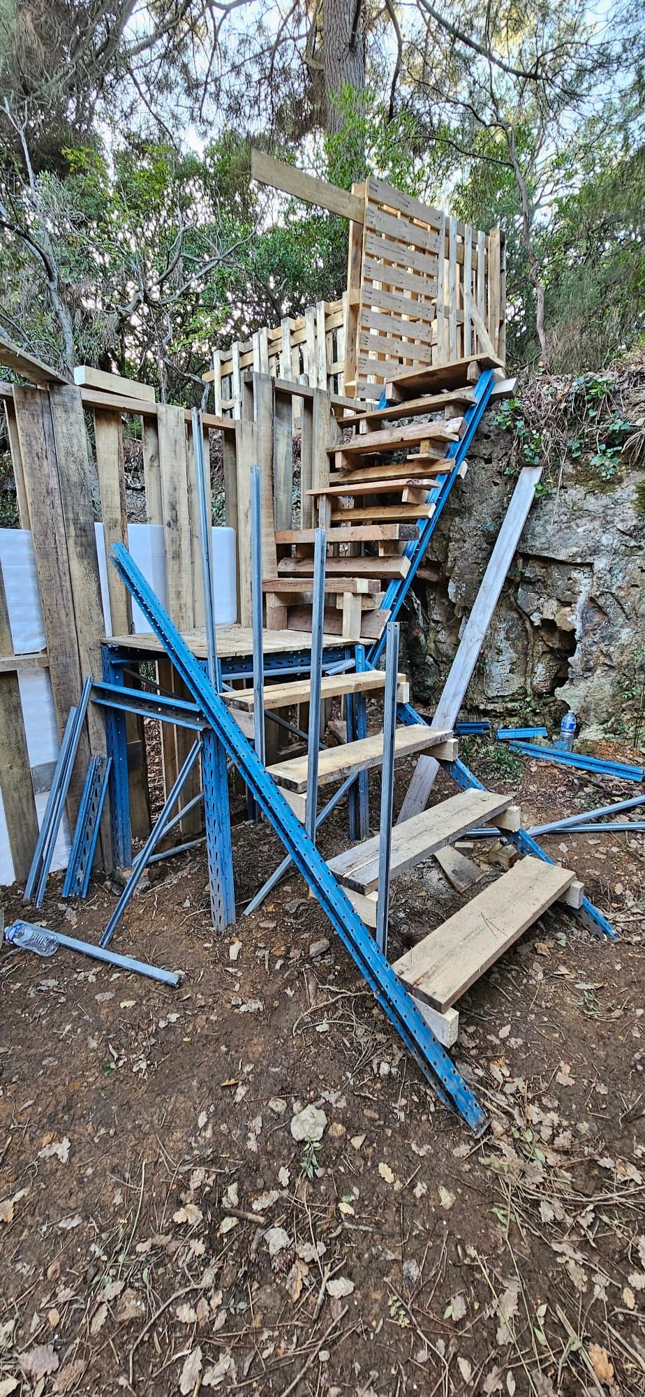 Travaux du terrain